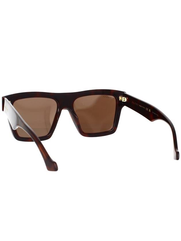 Eyewear Square Frame Sunglasses Havana - GUCCI - BALAAN 5