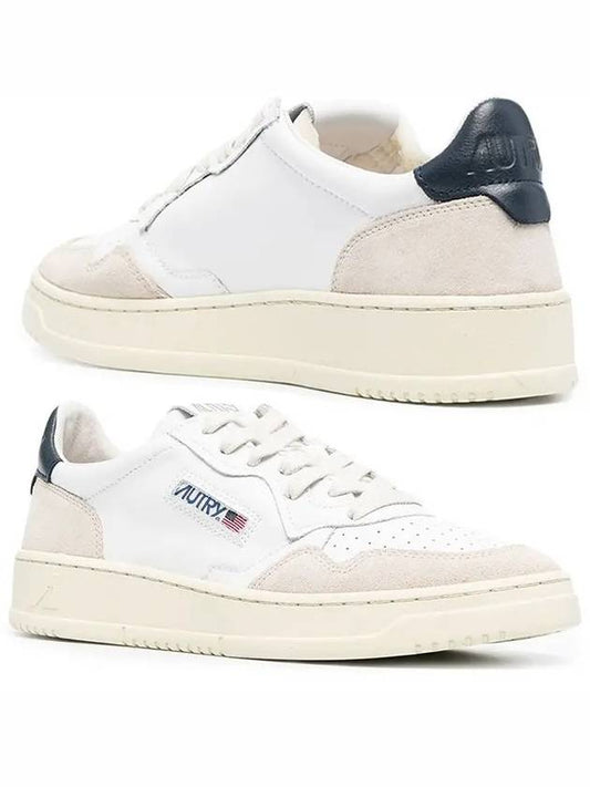 Medalist Navy Tab Low Top Sneakers White Blue - AUTRY - BALAAN 2