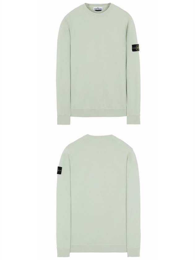 Men's Wappen Patch Sweatshirt Light Green - STONE ISLAND - BALAAN 5