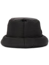 Triangle Logo Bucket Hat Black - PRADA - BALAAN 4
