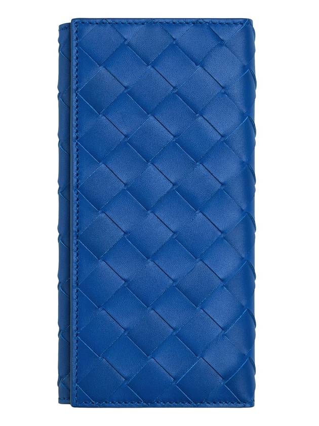 Intrecciato Calfskin Long Wallet Cobalt Blue - BOTTEGA VENETA - BALAAN 1