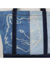 Fox Head Tote Bag Blue - MAISON KITSUNE - BALAAN 7