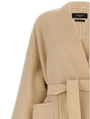 Eris Belt Virgin Wool Single Coat Beige - MAX MARA - BALAAN 4