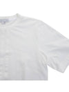 Center Front Stripes Short Sleeve T-Shirt White - Y-3 - BALAAN 5