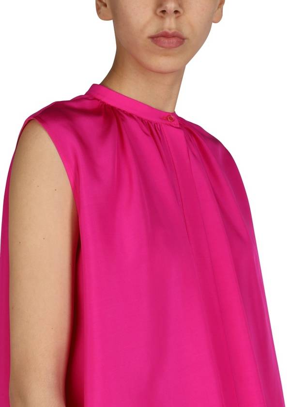 Women's Fuchsia Silk Blouse Pink - ALEXANDER MCQUEEN - BALAAN 5