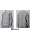 Lens Crew Neck Sweatshirt Gray 13CMSS008A 006372G 939 - CP COMPANY - BALAAN 3