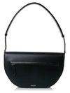 Leather Olympia Medium Shoulder Bag Black - BURBERRY - BALAAN 2