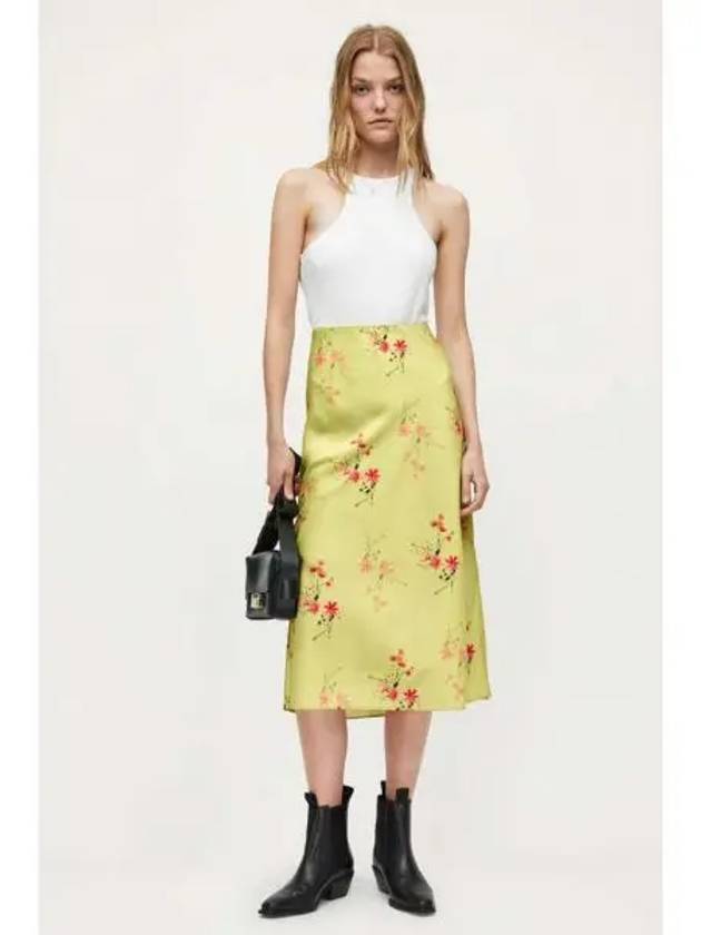 Raya Solanio Skirt WS021X 6261 Light Yellow - ALLSAINTS - BALAAN 1