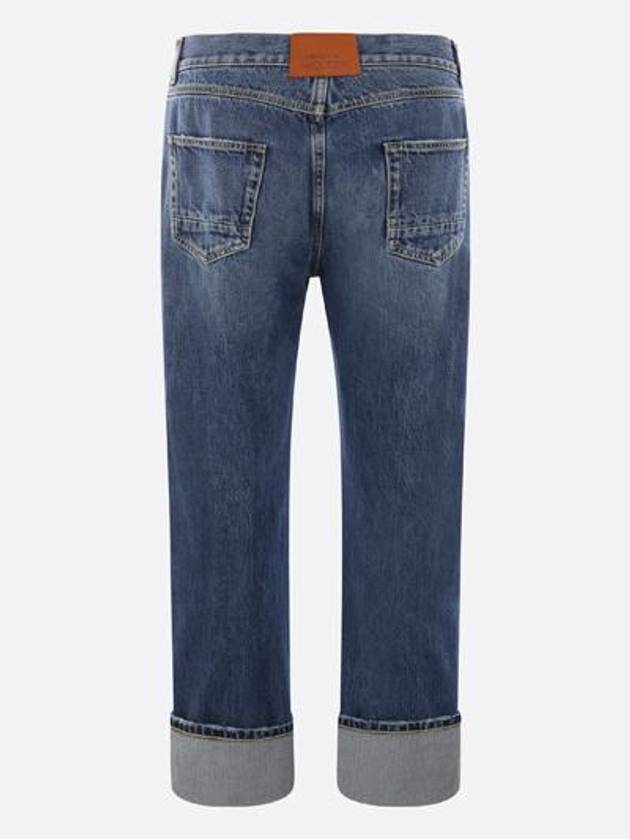 24 ss Cotton Jeans WITH Leather Logo Patch 781770QYAAU4211 B0651009630 - ALEXANDER MCQUEEN - BALAAN 4