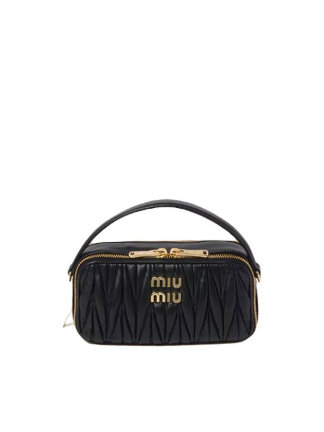 Matelasse Nappa Leather Shoulder Bag Black - MIU MIU - BALAAN 2