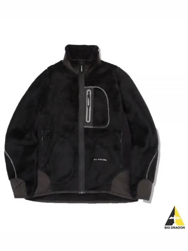 High Loft Fleece Jacket Black 5743241017 010 - AND WANDER - BALAAN 1