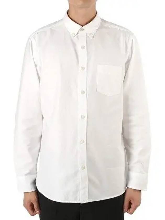 Pocket Long Sleeve Shirt White - BURBERRY - BALAAN 3