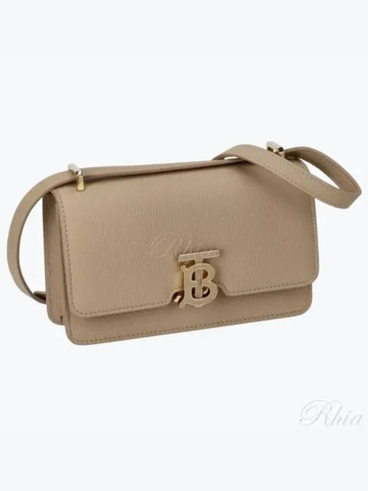 TB Logo Calfskin Mini Cross Bag Beige - BURBERRY - BALAAN 2