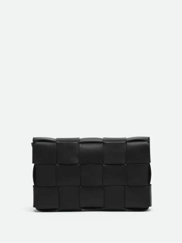 Intrecciato Cassette Cross Bag Black - BOTTEGA VENETA - BALAAN 3