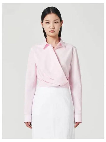 Twisted Wrap Shirt Light Pink Domestic Product GM0024012591544 - JUUN.J - BALAAN 1