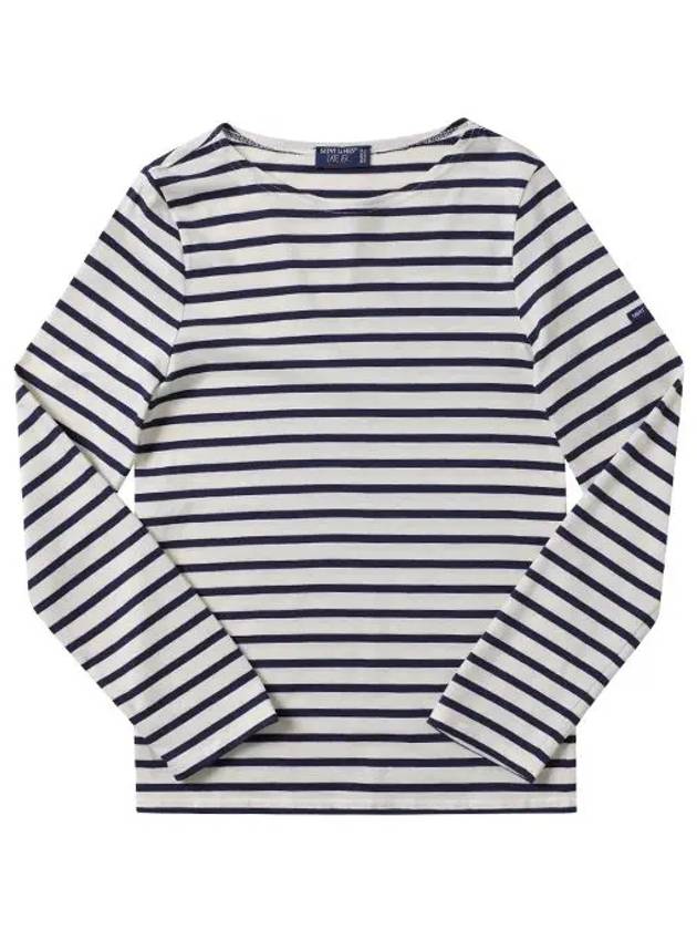 Long sleeved T shirt 9858 ECRU MARINE 50 Mingquire Modern Stripe Men s Women - SAINT JAMES - BALAAN 2