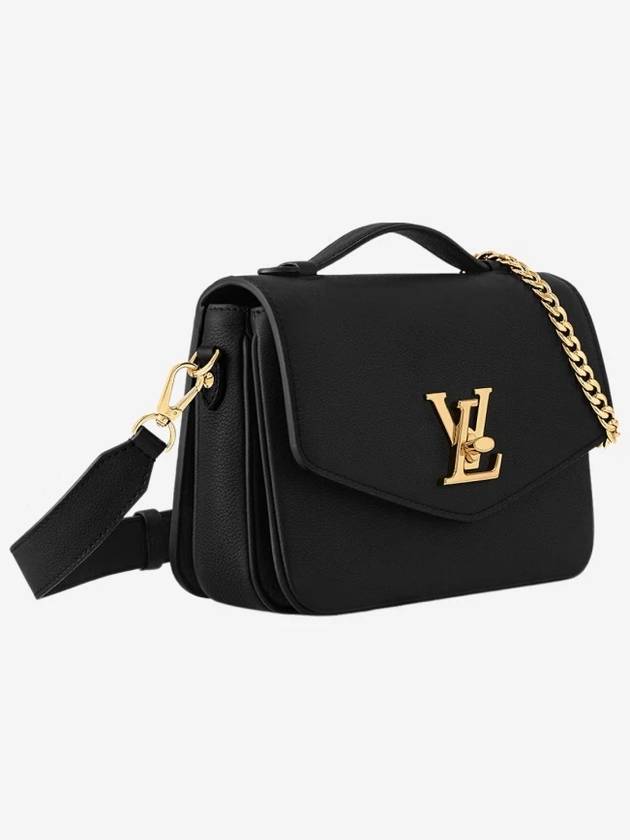 Oxford Lockme Leather Shoulder Bag Black - LOUIS VUITTON - BALAAN 3