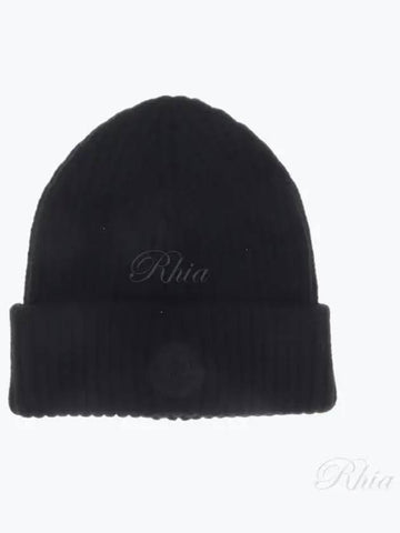 3B00030 A9538 999 Logo Patch Beanie - MONCLER - BALAAN 1