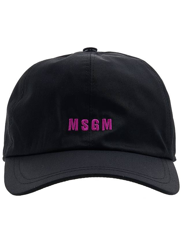 Embroidered Logo Ball Cap Black - MSGM - BALAAN 3