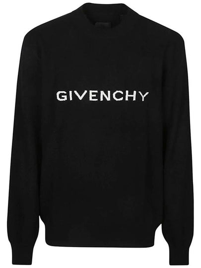 Logo Wool Knit Top Black - GIVENCHY - BALAAN 2