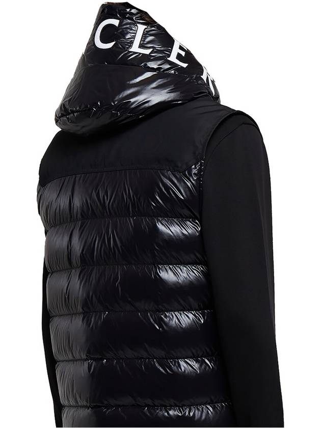 Men's Genichi Logo Patch Padded Vest Black - MONCLER - BALAAN 6