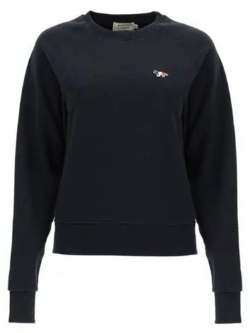 FW00308KM0001 BK Tricolor Fox Sweatshirt Black Women s TJ 270768 - MAISON KITSUNE - BALAAN 1