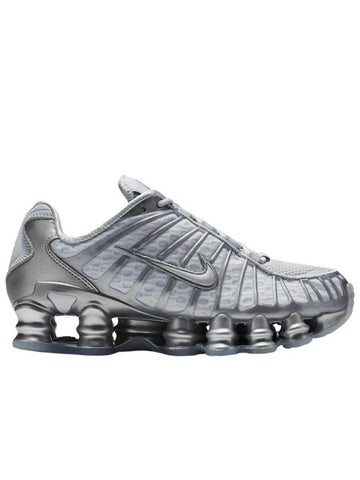 Shox TL Low Top Sneakers Pure Platinum Metallic Silver - NIKE - BALAAN 1