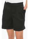 Women's Denim Short Pants Shorts NTW834054T GUP B999 Black BPG - FAY - BALAAN 4