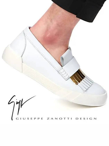 RM6121 BIANCO gold slipons - GIUSEPPE ZANOTTI - BALAAN 1