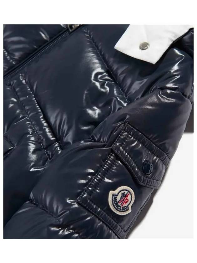 Moncler Baby MAIRE Hooded Down Parka Navy - MONCLER - BALAAN 4