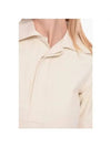 Women's Knotted Cotton Twill Polo Shirt Beige - BOTTEGA VENETA - BALAAN 4