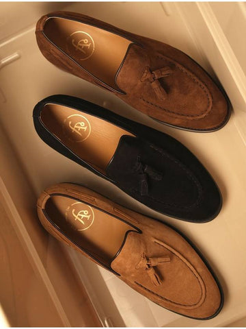 Miguel suede tassel loafers, 3 types of men’s handmade shoes - FLAP'F - BALAAN 1