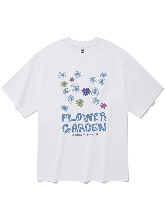 Flower Garden Short Sleeve T Shirt White - RADINEO - BALAAN 1