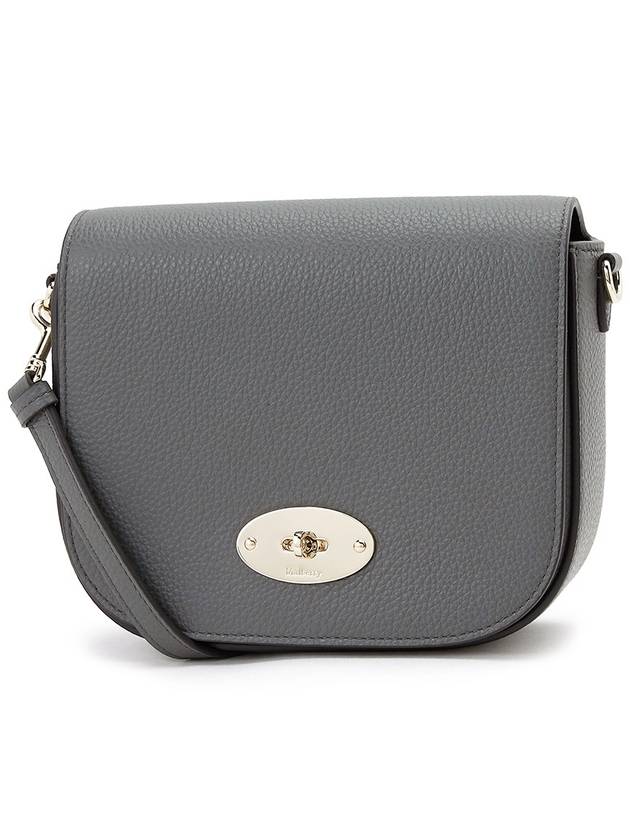 Darley Satchel Classic Grain Small Cross Bag Grey - MULBERRY - BALAAN 3