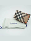 Check Half Wallet Beige - BURBERRY - BALAAN 3