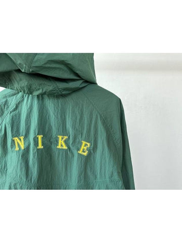 Men's Sportswear Windrunner Half Zip Lined Hooded Anorak Green - NIKE - BALAAN 7