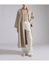 Ludmilla Belt Single Coat Beige - MAX MARA - BALAAN 4