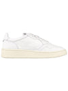 Men's Medalist Leather Low Top Sneakers White - AUTRY - BALAAN 5