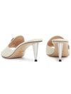 Women's Blondie Leather Heel Slippers Ivory - GUCCI - BALAAN.