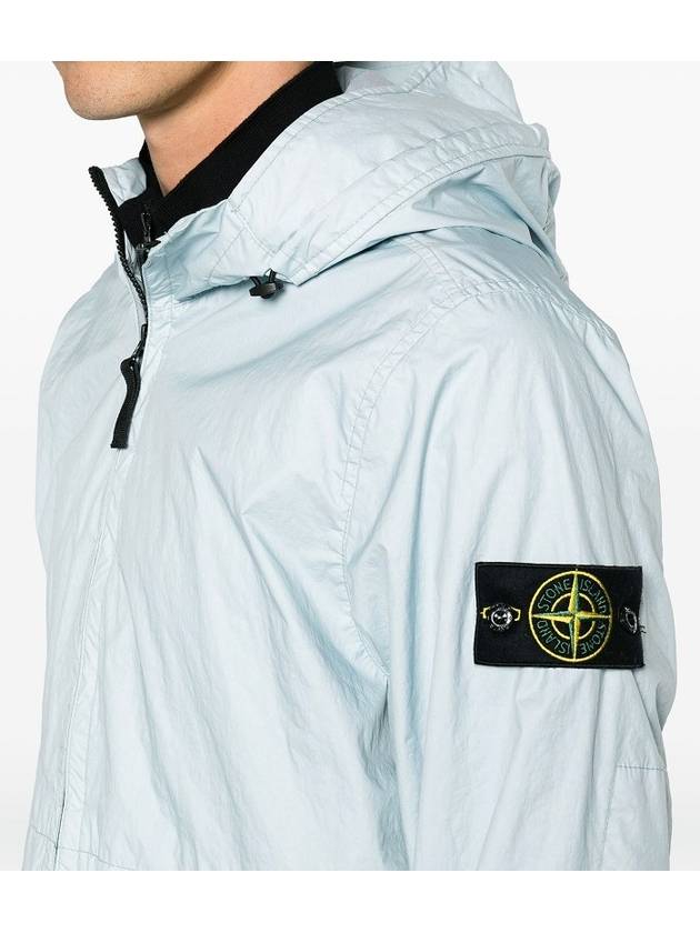 Membrana 3L TC Hooded Jacket Sky Blue - STONE ISLAND - BALAAN 9