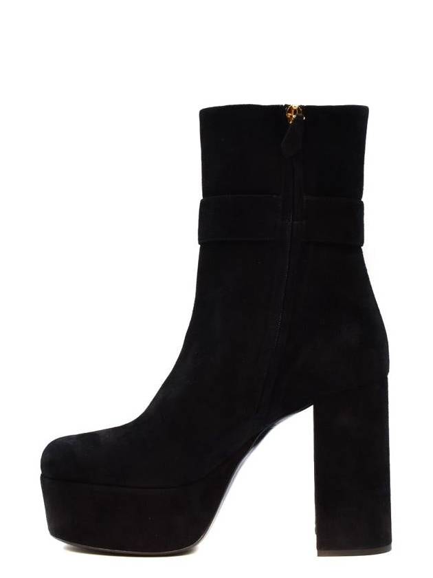 FW 22 boots suede fibbia logo 5UP065008F0002 - MIU MIU - BALAAN 4