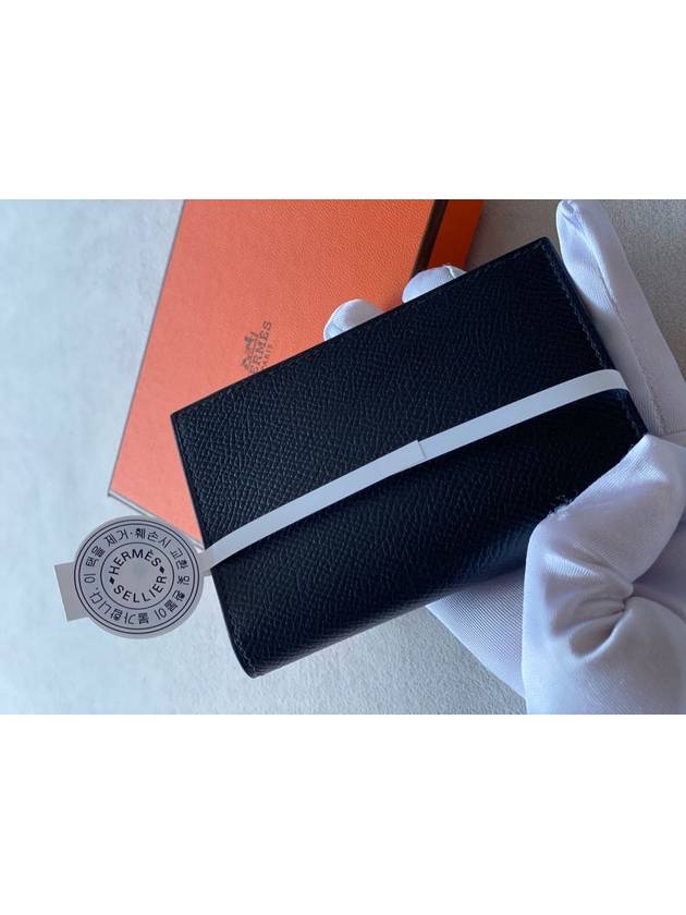 MC² Euclide Card Holder Epsom  Noir Black - HERMES - BALAAN 4