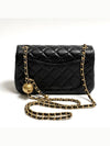 24 Year New Mini Gold Ball Shoulder Bag Black AS1787 - CHANEL - BALAAN 3