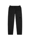 Men's Lens Wappen Pocket Banding Cargo Straight Pants Black - CP COMPANY - BALAAN.