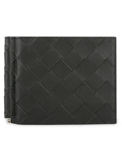 Intrecciato Money Clip Half Wallet Mud Dark Green - BOTTEGA VENETA - BALAAN 2