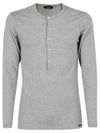 Henry Neck Long Sleeve T-Shirt Grey - TOM FORD - BALAAN 2