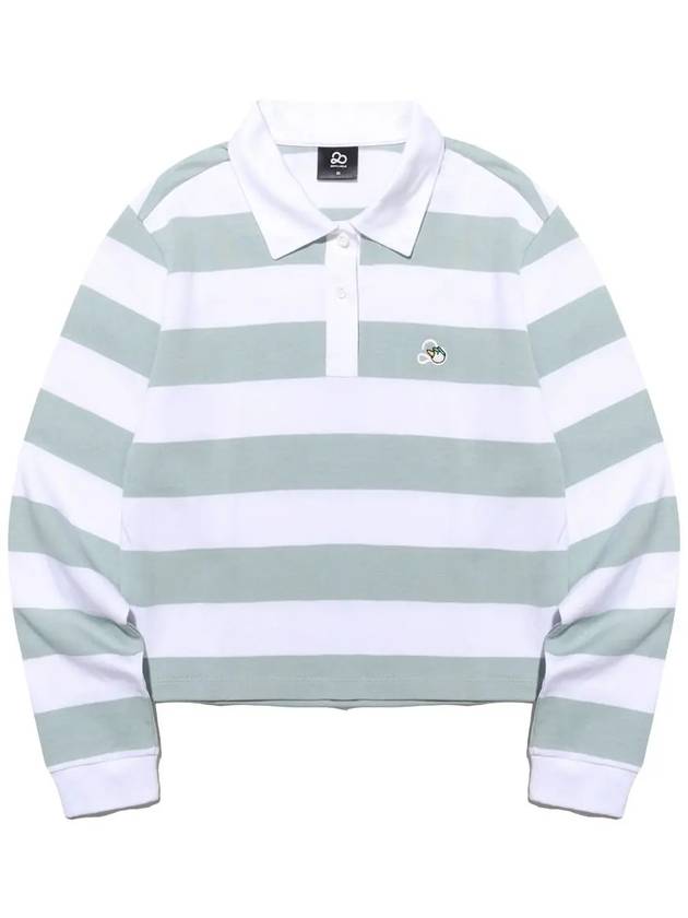 Striped collar sweatshirt MINT - 20THHOLE - BALAAN 2