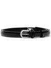 Double Claps Leather Belt Black - TOTEME - BALAAN 1