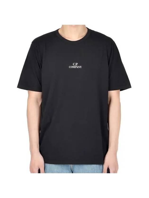 30/1 Jersey Graphic Short Sleeve T-Shirt Black - CP COMPANY - BALAAN 1