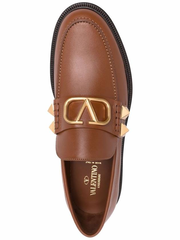 Valentino Garavani Flat shoes Brown - VALENTINO - BALAAN 4